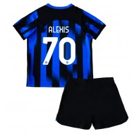 Maglie da calcio Inter Milan Alexis Sanchez #70 Prima Maglia Bambino 2023-24 Manica Corta (+ Pantaloni corti)